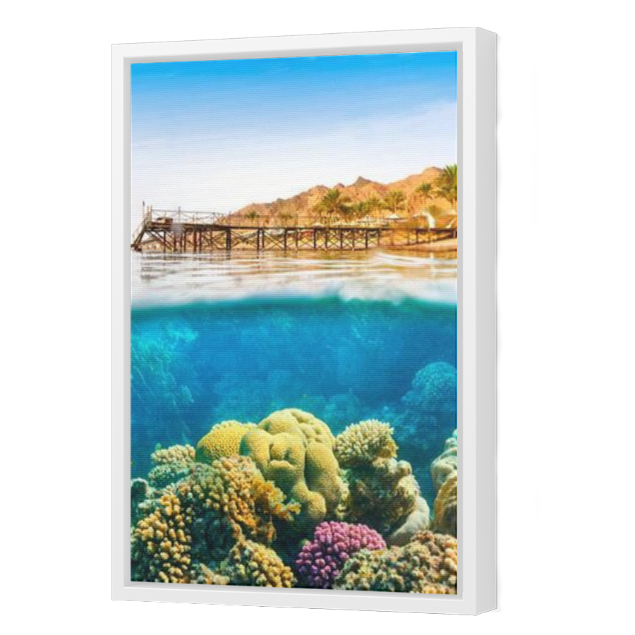 Thumbnail for Canvas - White Floating Frame