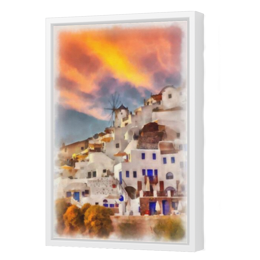 Thumbnail for Canvas - White Floating Frame