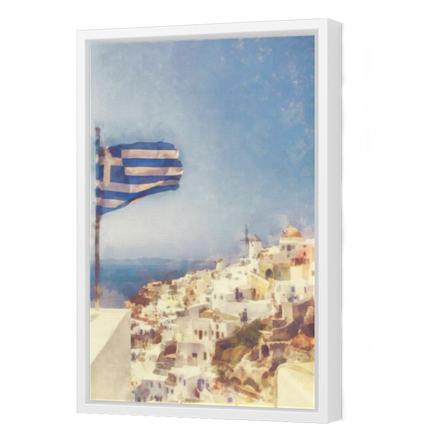 Thumbnail for Canvas - White Floating Frame