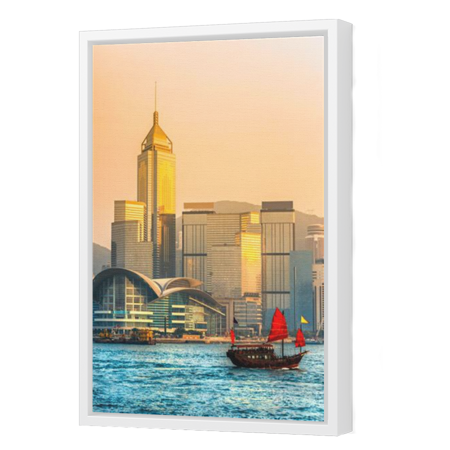 Thumbnail for Canvas - White Floating Frame