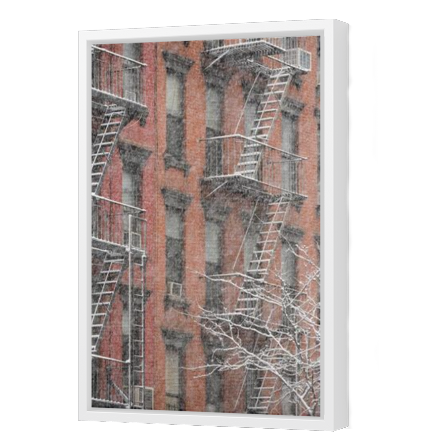 Thumbnail for Canvas - White Floating Frame