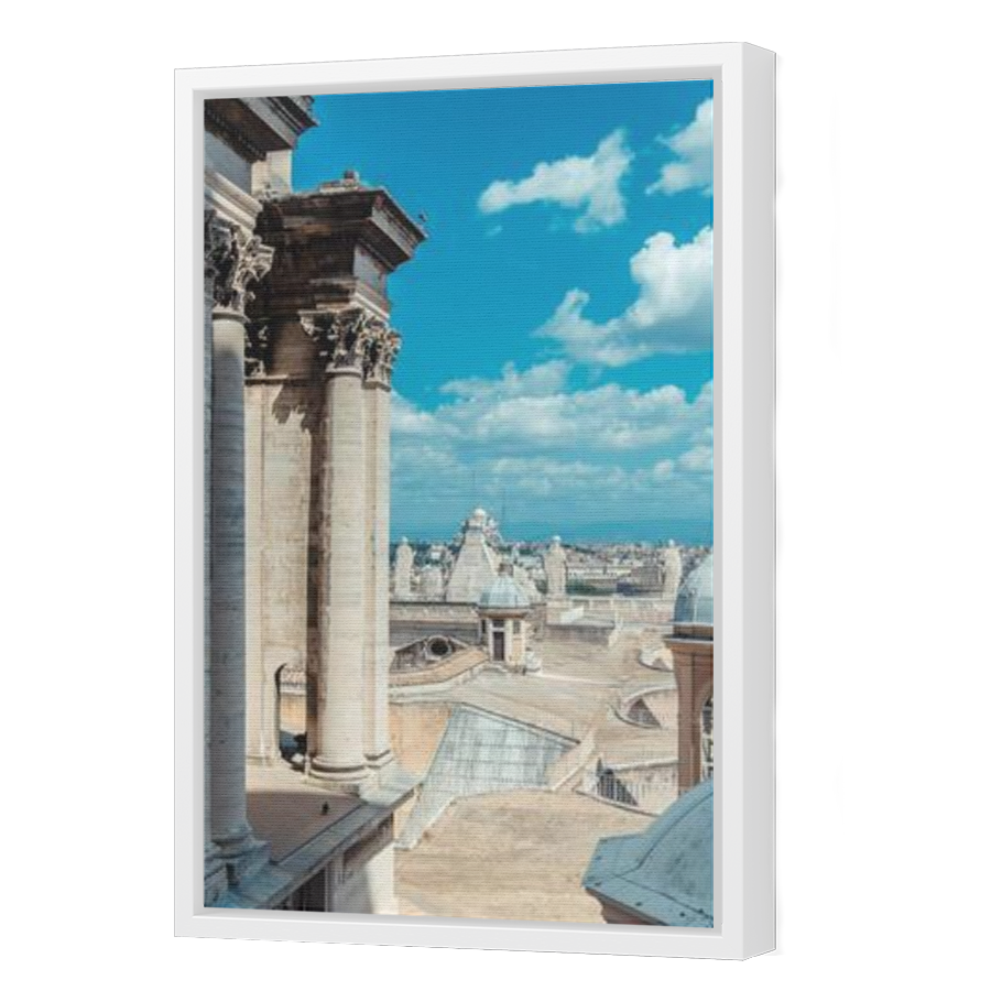 Thumbnail for Canvas - White Floating Frame