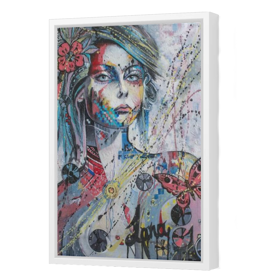 Thumbnail for Canvas - White Floating Frame