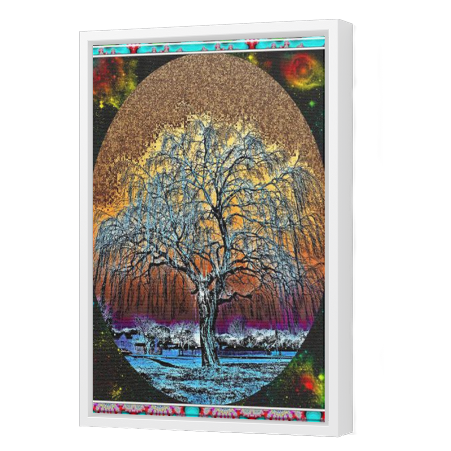 Thumbnail for Canvas - White Floating Frame