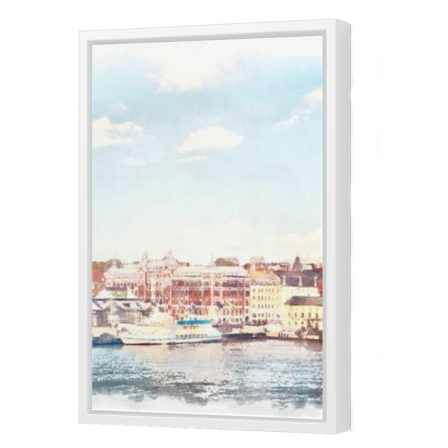 Thumbnail for Canvas - White Floating Frame