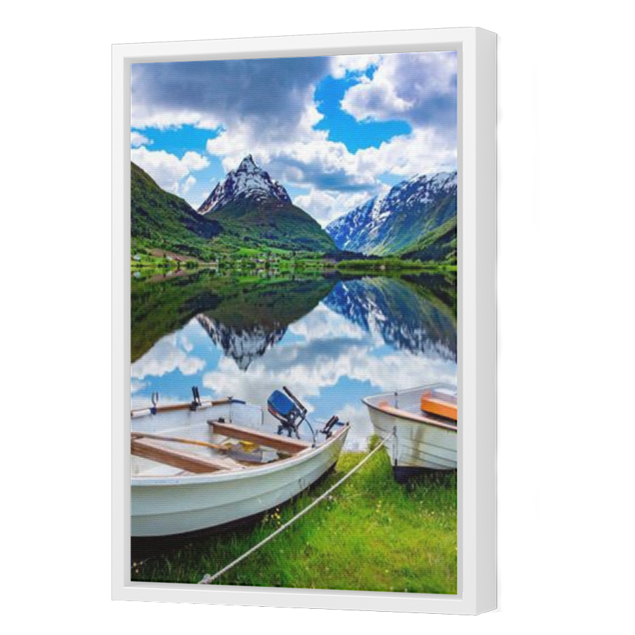 Thumbnail for Canvas - White Floating Frame