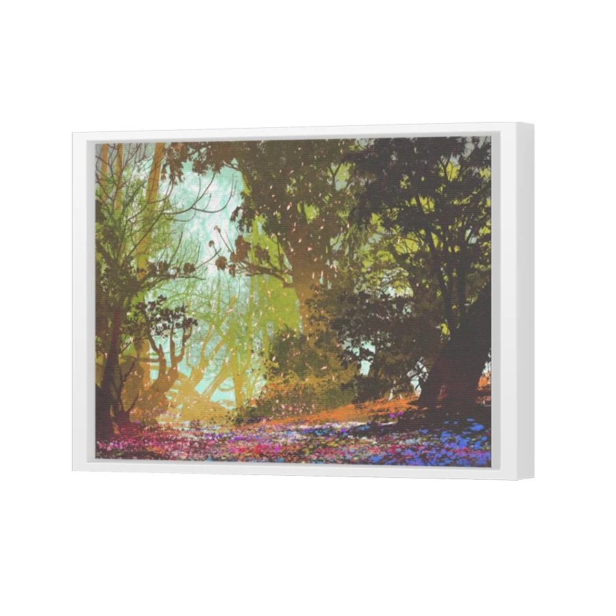 Thumbnail for Canvas - White Floating Frame
