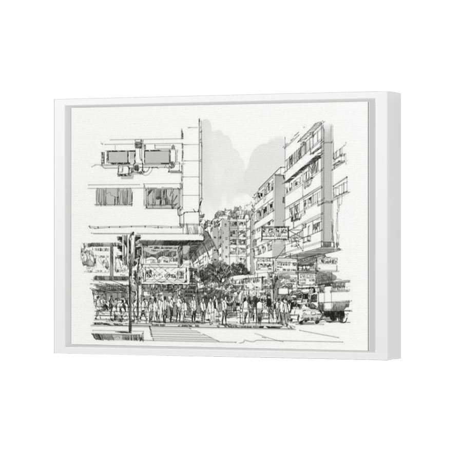 Thumbnail for Canvas - White Floating Frame