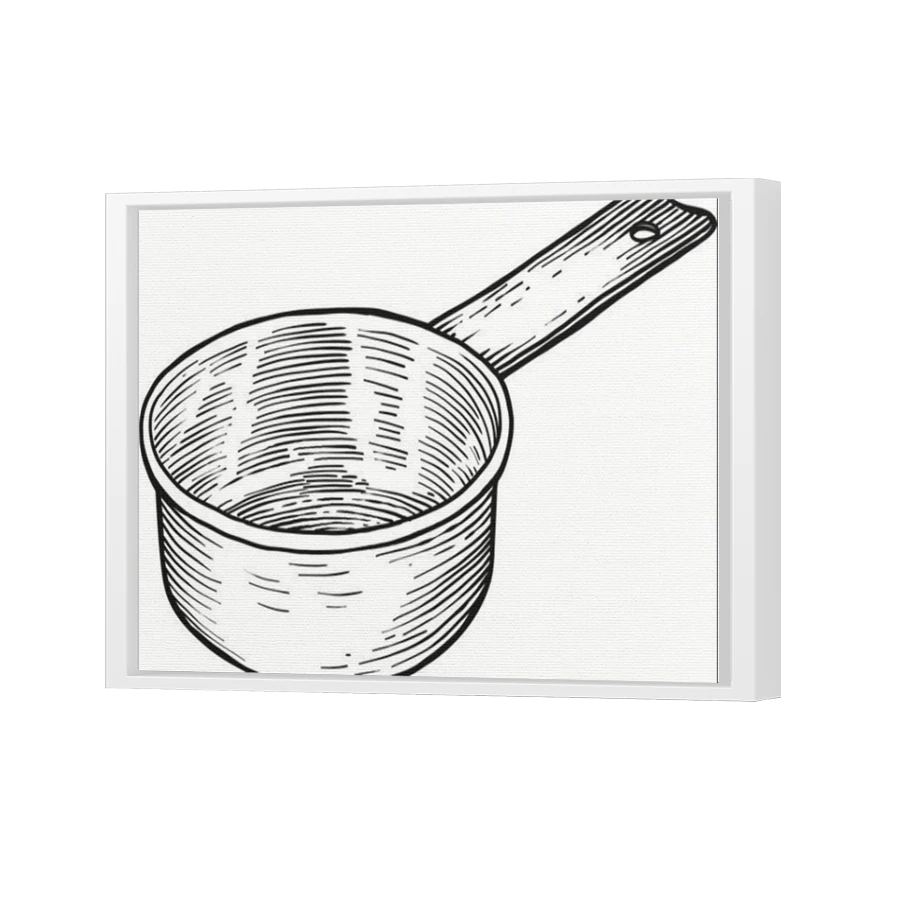 Thumbnail for Canvas - White Floating Frame