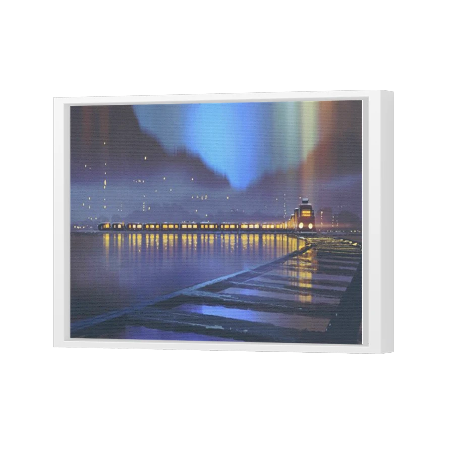 Thumbnail for Canvas - White Floating Frame