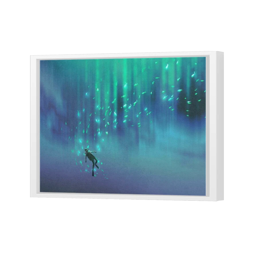 Thumbnail for Canvas - White Floating Frame
