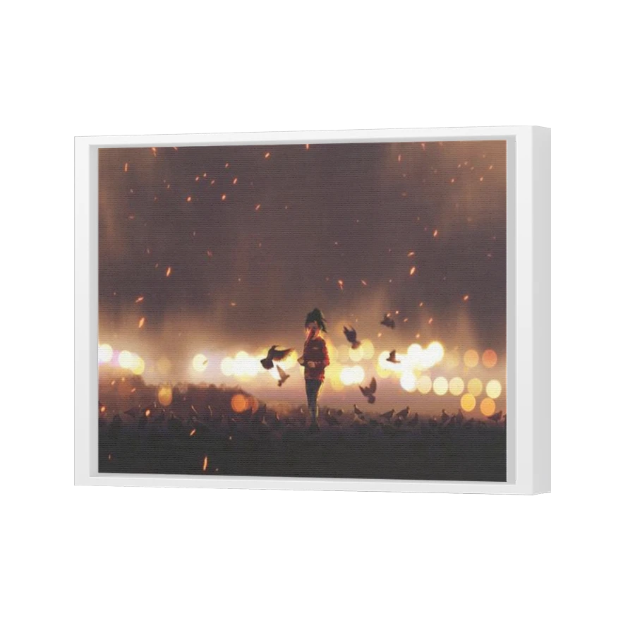 Thumbnail for Canvas - White Floating Frame
