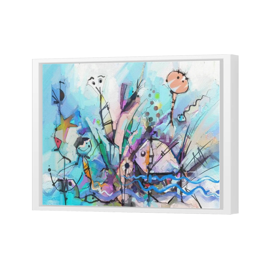 Thumbnail for Canvas - White Floating Frame