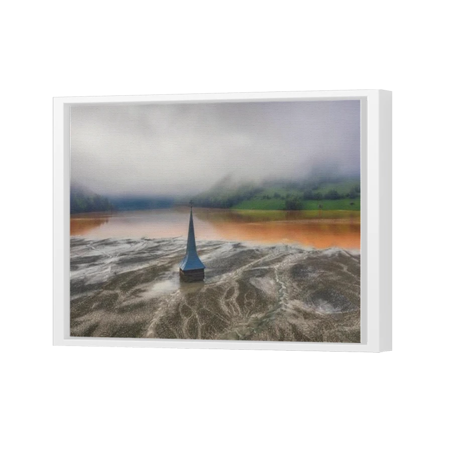 Thumbnail for Canvas - White Floating Frame