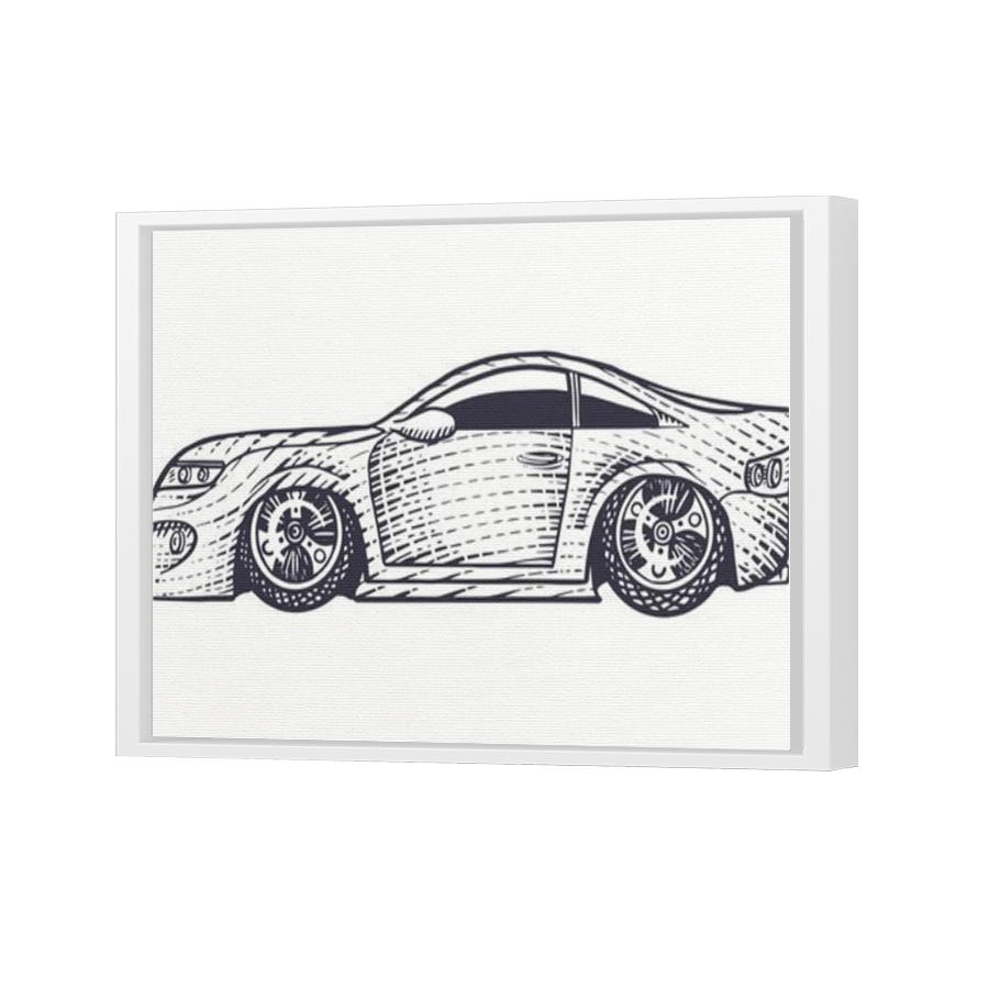 Thumbnail for Canvas - White Floating Frame