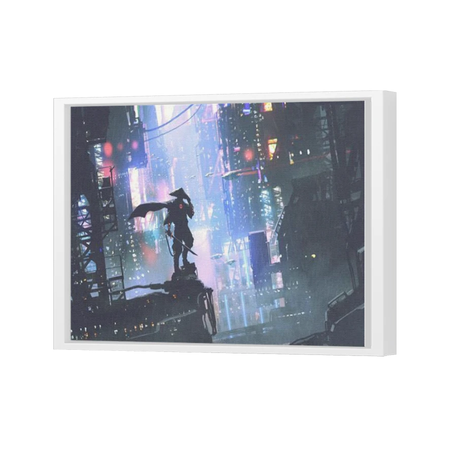 Thumbnail for Canvas - White Floating Frame