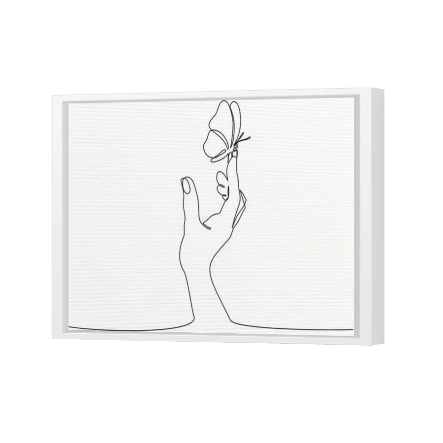 Thumbnail for Canvas - White Floating Frame