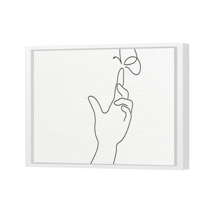 Thumbnail for Canvas - White Floating Frame