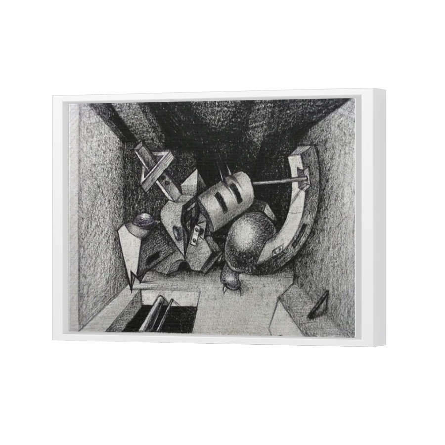 Thumbnail for Canvas - White Floating Frame