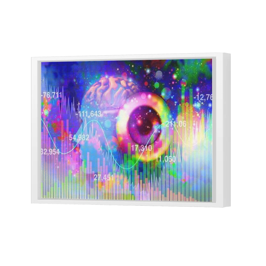 Thumbnail for Canvas - White Floating Frame
