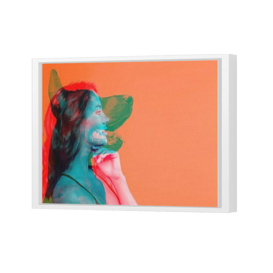 Thumbnail for Canvas - White Floating Frame
