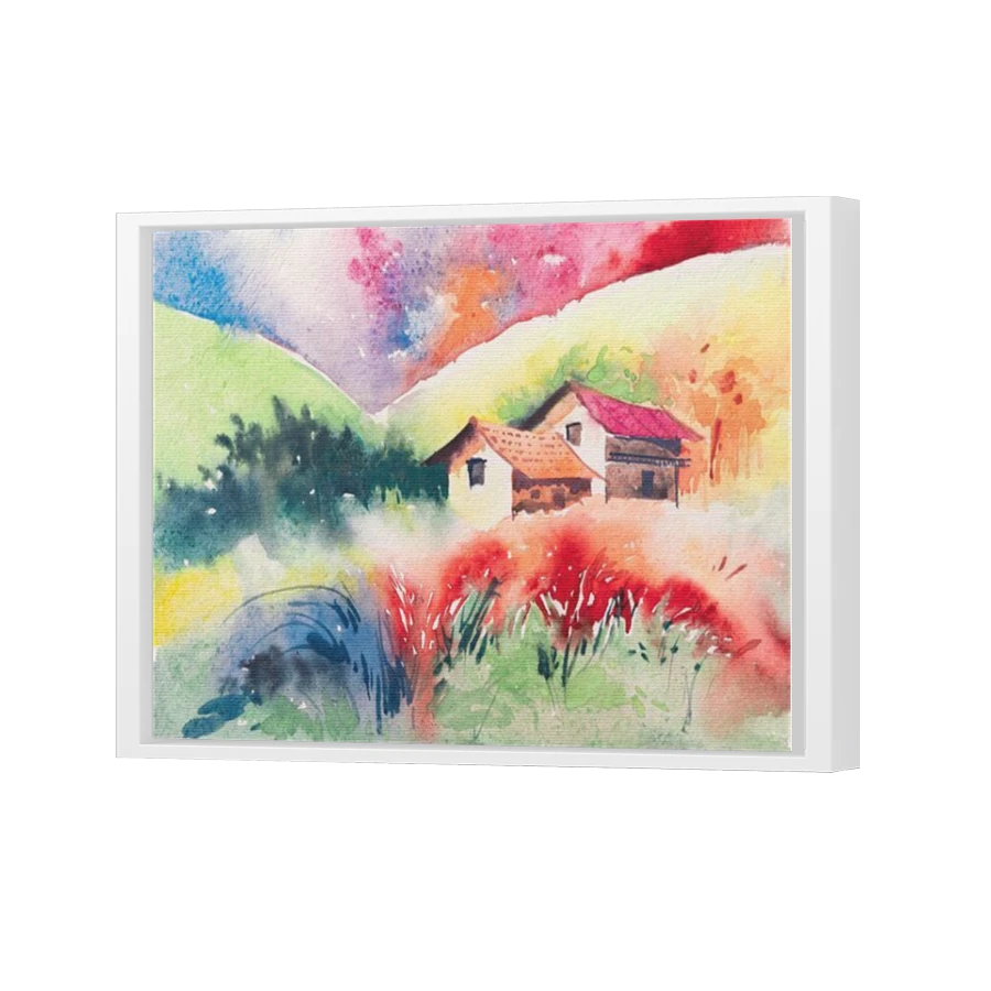 Thumbnail for Canvas - White Floating Frame