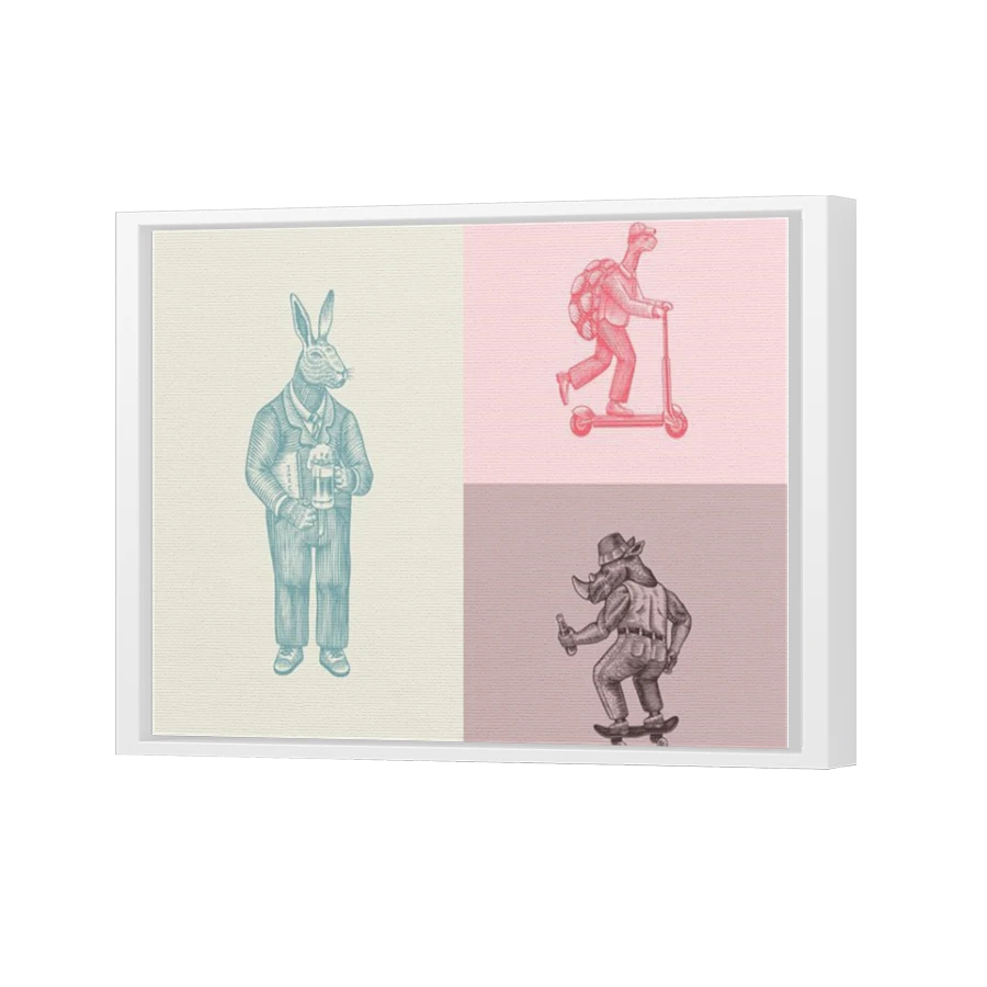 Thumbnail for Canvas - White Floating Frame