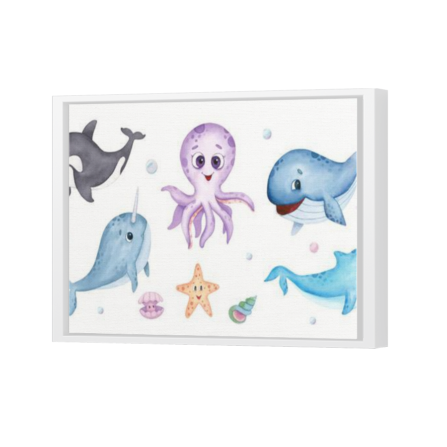 Thumbnail for Canvas - White Floating Frame