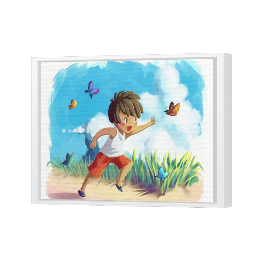 Thumbnail for Canvas - White Floating Frame