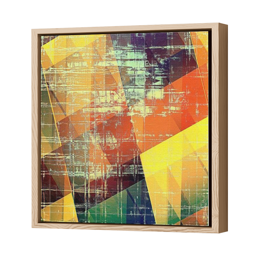 Thumbnail for Canvas - Wood Grain Floating Frame
