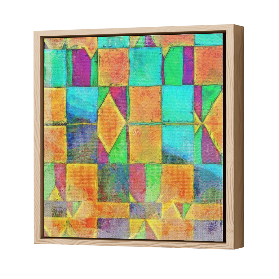 Thumbnail for Canvas - Wood Grain Floating Frame