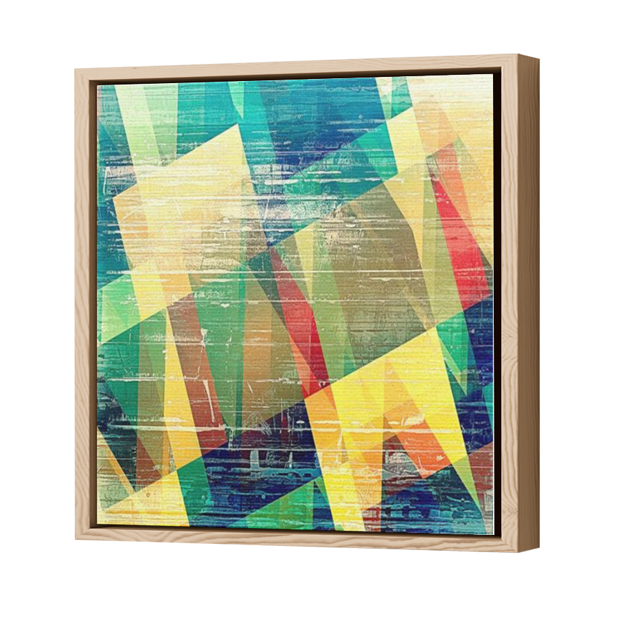 Thumbnail for Canvas - Wood Grain Floating Frame