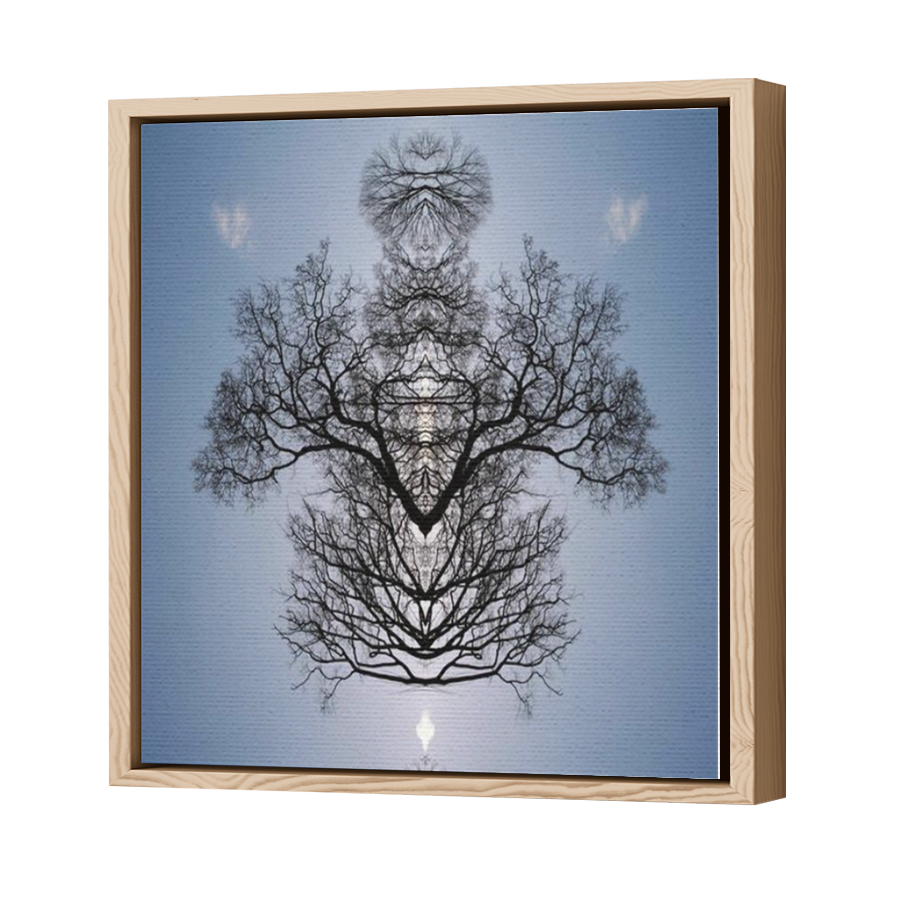 Thumbnail for Canvas - Wood Grain Floating Frame