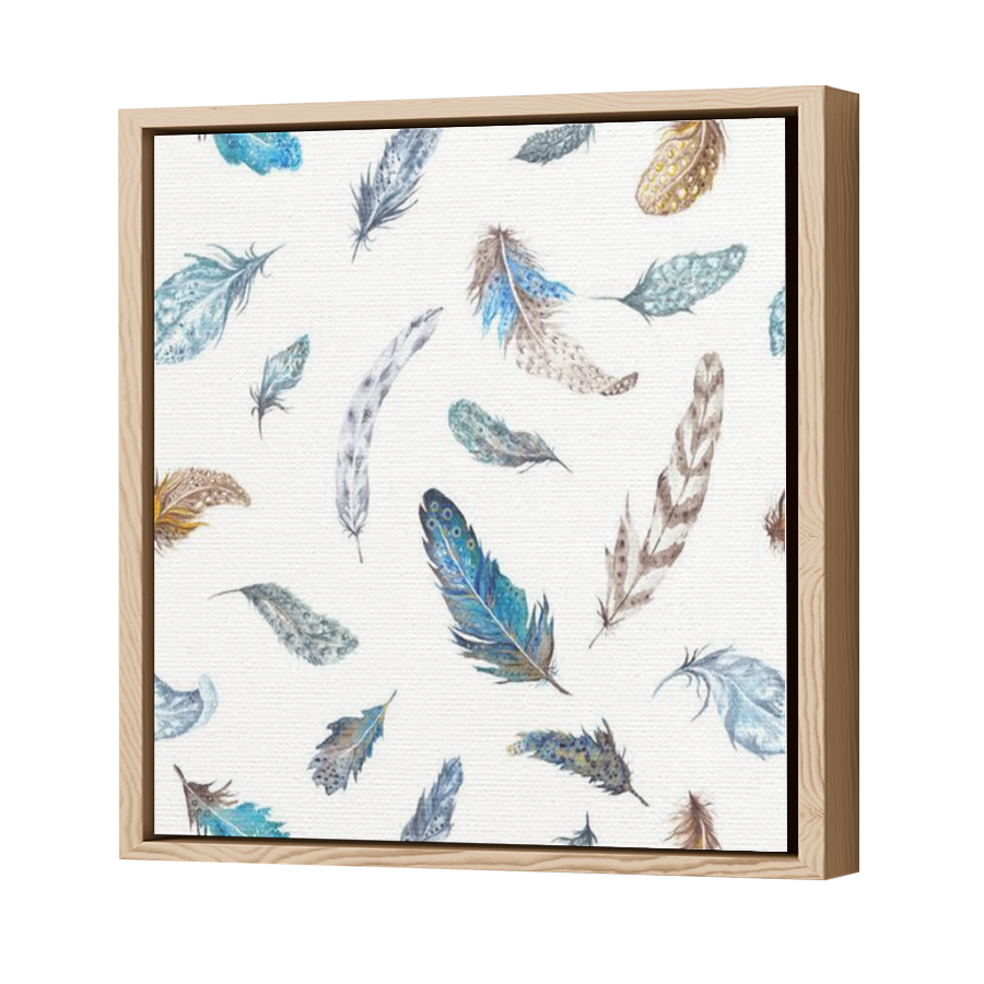 Thumbnail for Canvas - Wood Grain Floating Frame