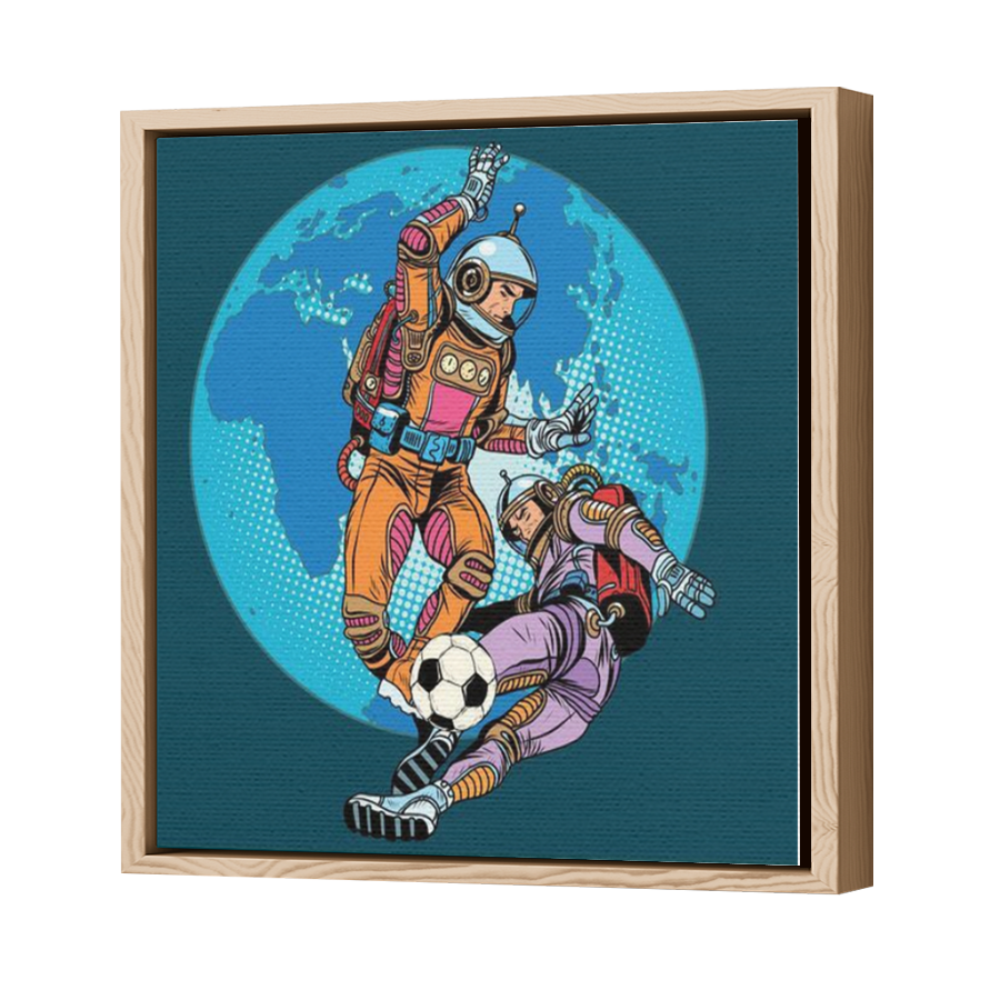 Thumbnail for Canvas - Wood Grain Floating Frame