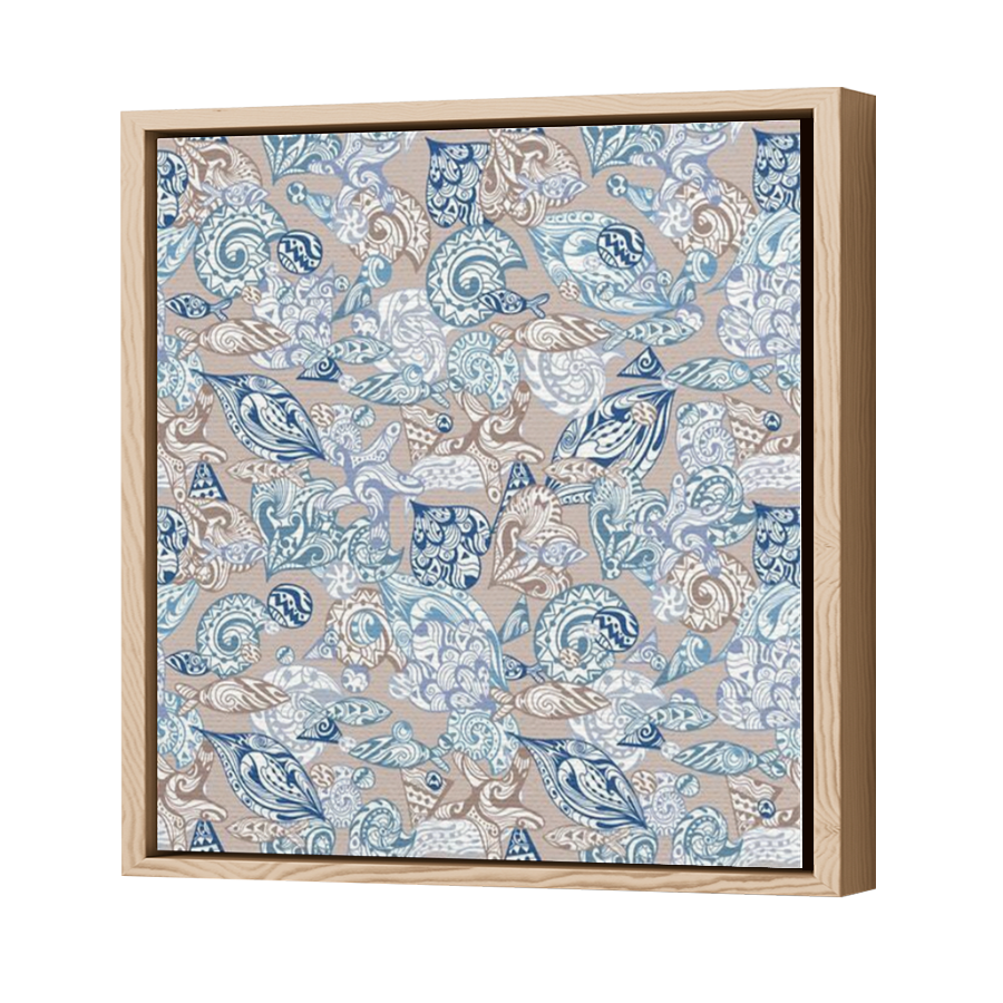 Thumbnail for Canvas - Wood Grain Floating Frame