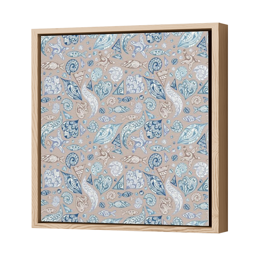 Thumbnail for Canvas - Wood Grain Floating Frame