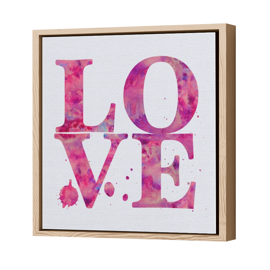 Thumbnail for Canvas - Wood Grain Floating Frame