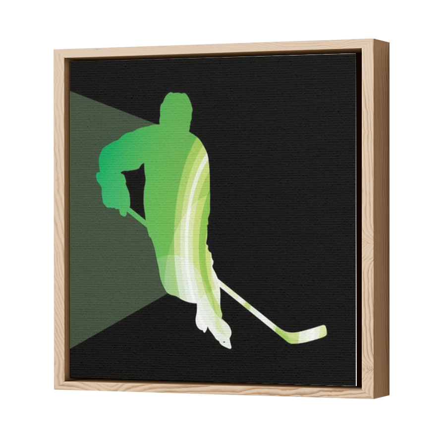 Thumbnail for Canvas - Wood Grain Floating Frame