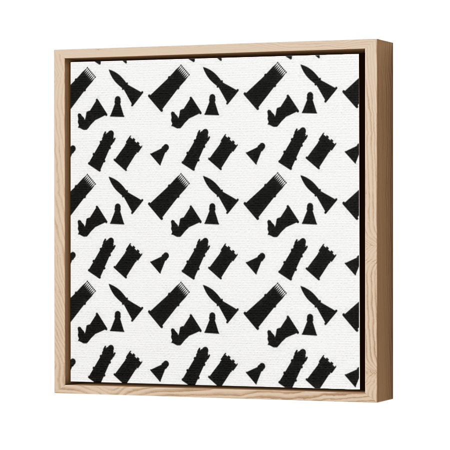 Thumbnail for Canvas - Wood Grain Floating Frame