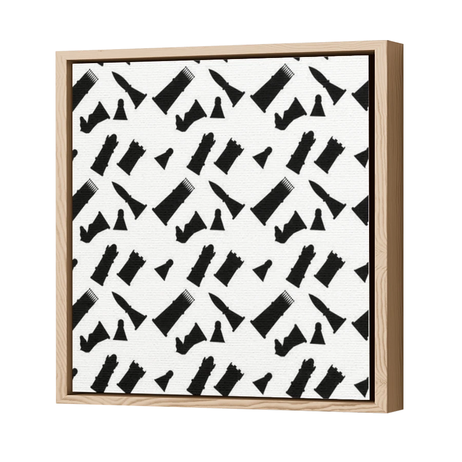 Thumbnail for Canvas - Wood Grain Floating Frame
