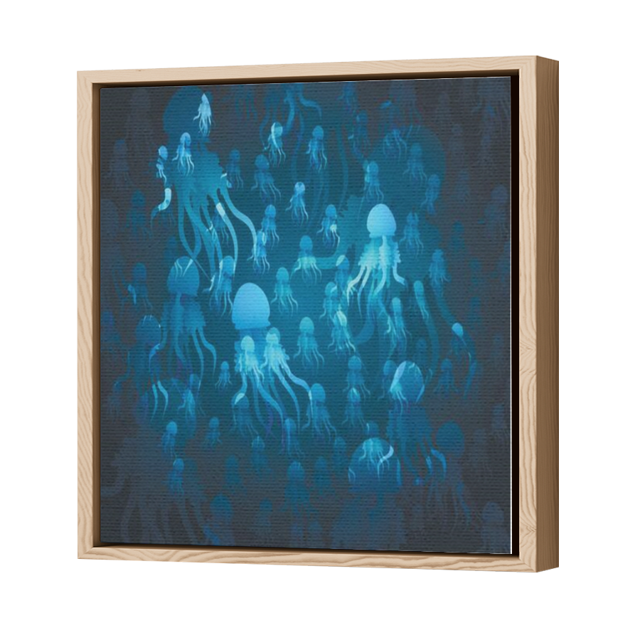 Thumbnail for Canvas - Wood Grain Floating Frame
