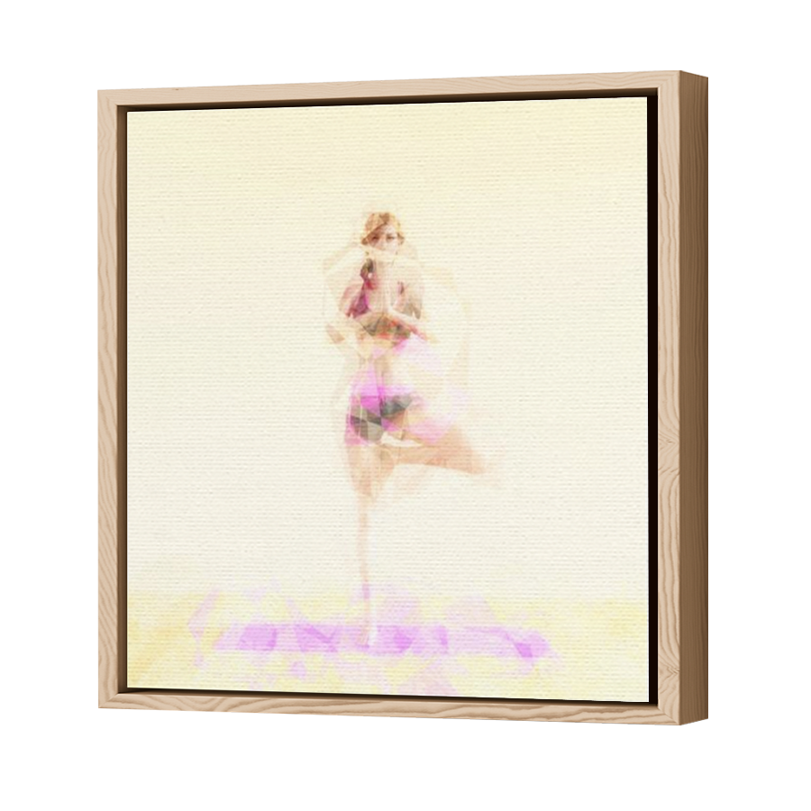 Thumbnail for Canvas - Wood Grain Floating Frame