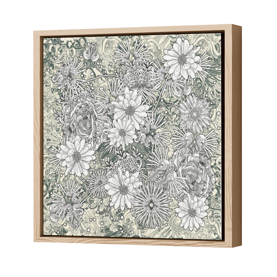 Thumbnail for Canvas - Wood Grain Floating Frame