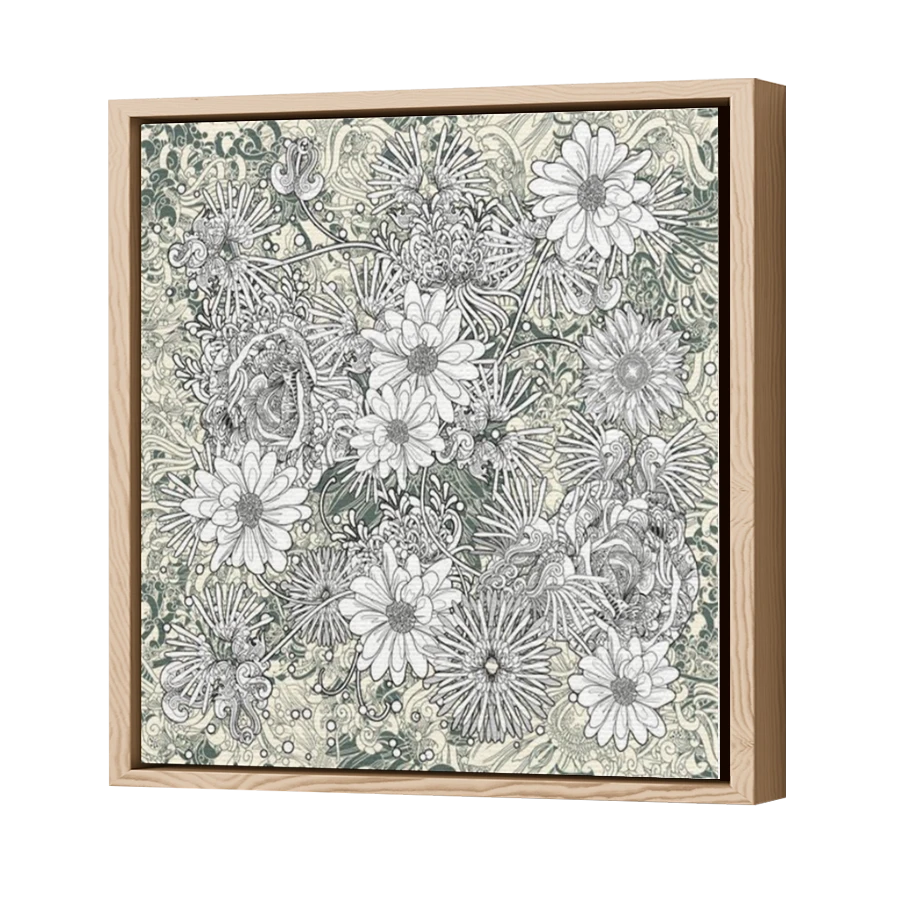 Thumbnail for Canvas - Wood Grain Floating Frame