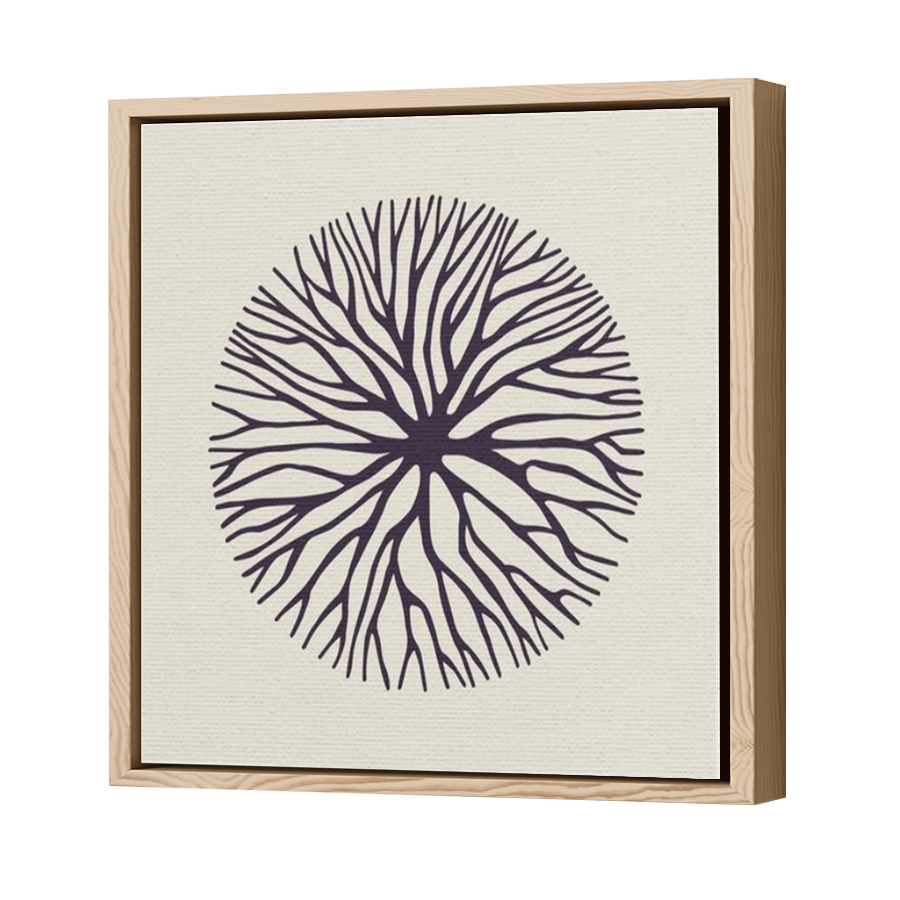 Thumbnail for Canvas - Wood Grain Floating Frame