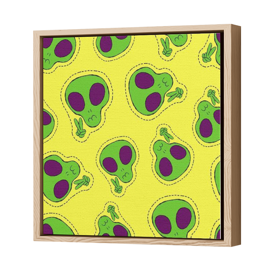 Thumbnail for Canvas - Wood Grain Floating Frame