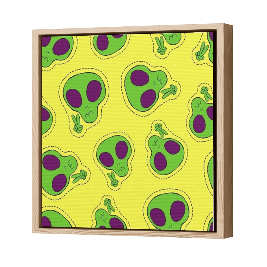 Thumbnail for Canvas - Wood Grain Floating Frame