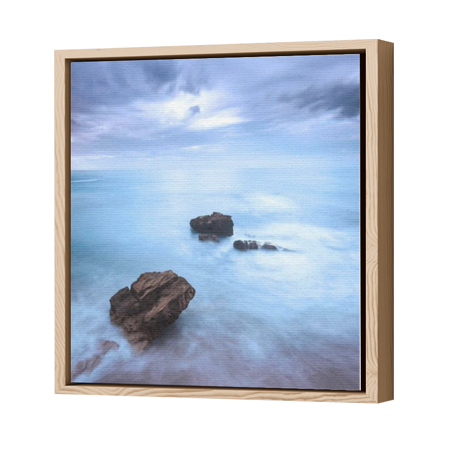 Thumbnail for Canvas - Wood Grain Floating Frame
