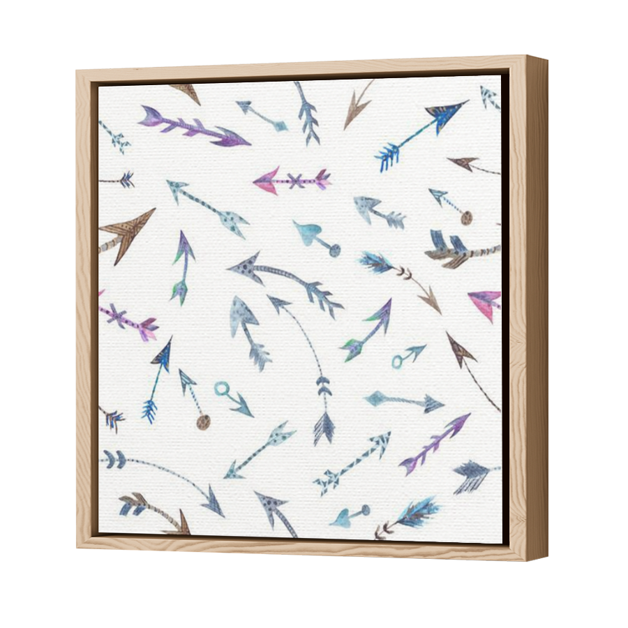 Thumbnail for Canvas - Wood Grain Floating Frame